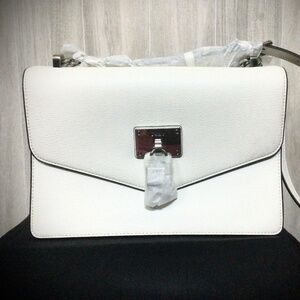 DKNY “Elissa” Chic White Crossbody Bag NWOT, No DKNY Charms